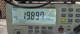 交換後の電圧、正常に電圧が流れてます。